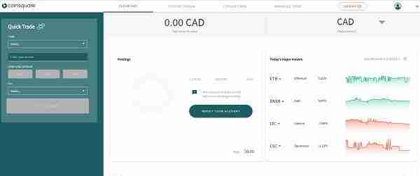 数字货币丨Coinbase竞争对手来了！加拿大数字货币交易所Coinsquare欲登陆TSX IPO融资1.2亿美元