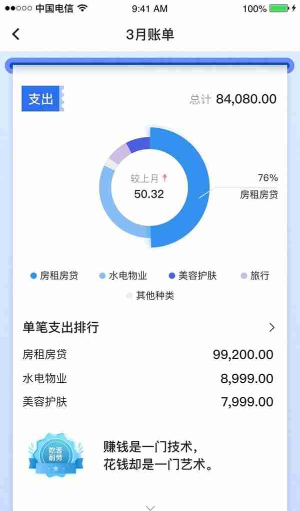中国银行APP“月度账单”已上线，帮您算笔明白账
