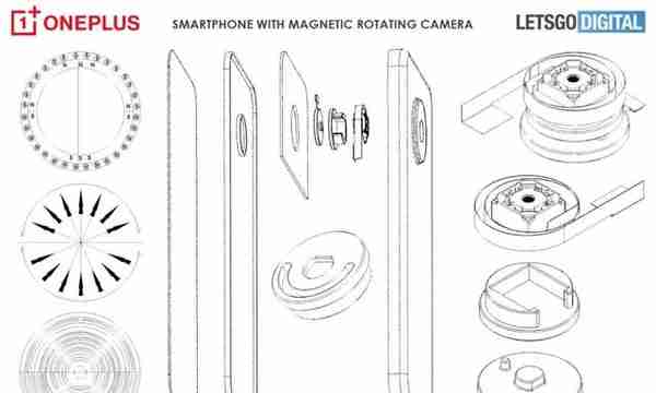 一加新专利展示磁力旋转镜头；小米正开发上下折叠屏手机