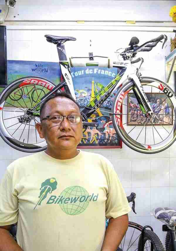 缅甸市场二手自行车当道