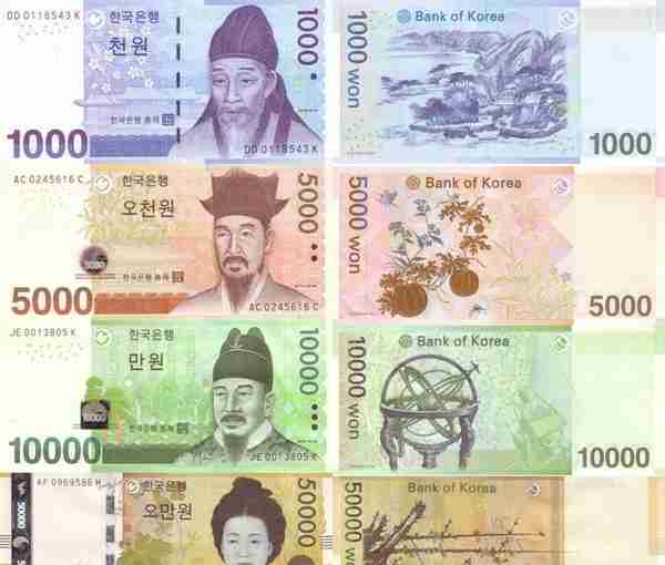 揭秘韩国：韩元纸币和硬币背后的故事