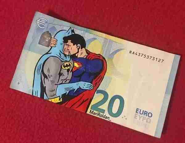 西班牙艺术家绘制“动漫货币”！网友：拥有之后永久收藏！