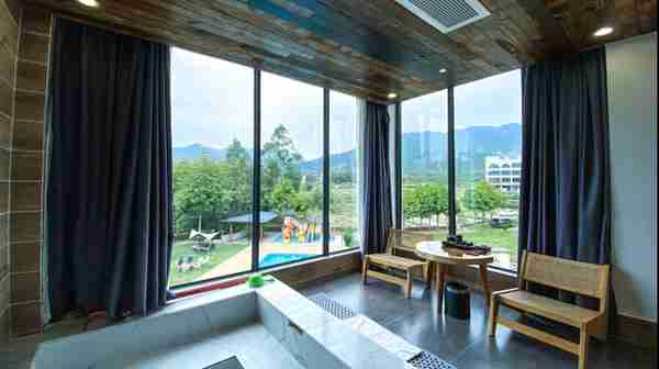 惠州龙门小众温泉民宿，房间超大，都带私家泡池和投影，适合度假